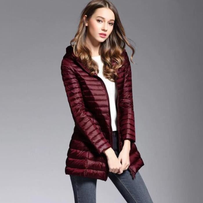 Doudoune femme sales legere mi longue