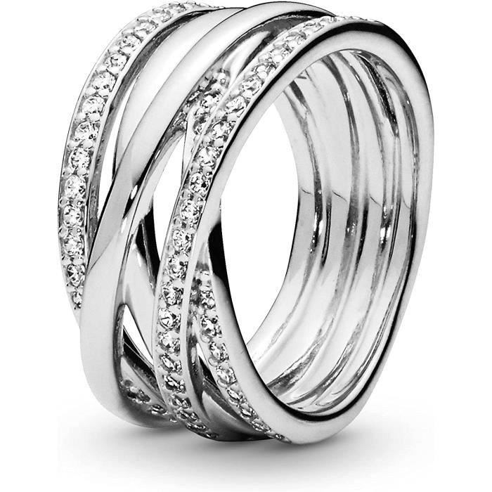Pandora Bague Argent 925 Oxyde De Zirconium 190919CZ 54 Or