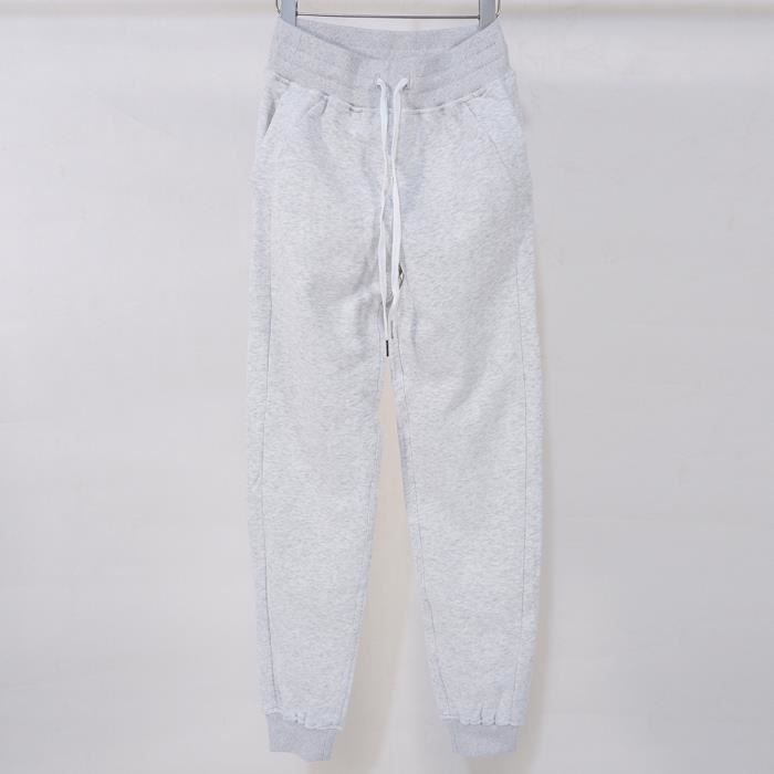 Pantalon Jogging Femme Taille Haute Large - Sweatpants Hiver Chaud Avec Poches, Confort Décontracté Fitness