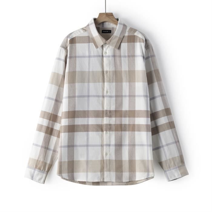 GLORYBOYZ Chemise à carreaux pour homme en coton à manches