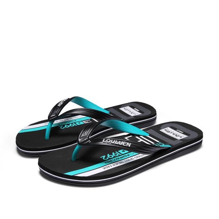 Tongs Homme FITORY - Sandales Plage/Piscine - Semelle Antidérapante - Taille 39-48 EU - Multiples Couleurs