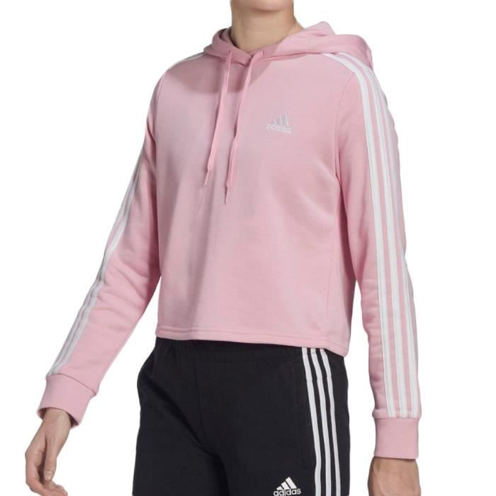 Sweat Rose Femme Adidas Essentials 3 Stripes Pink Cdiscount Pr t