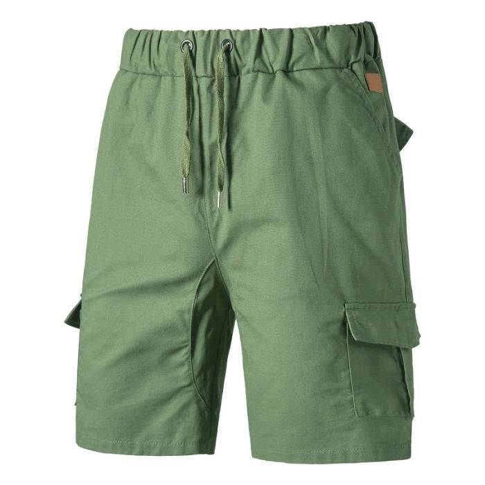 Short Homme Marque Luxe Sport decontractes multi poches respirants