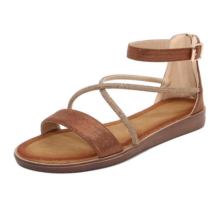 Sandales Bébé Fille à Perles - Bout Ouvert Antidérapant - Confortables Et Légères - Pour Printemps/automne