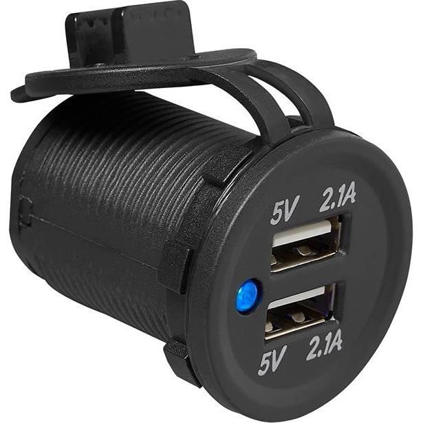 ProPlus Double boîtier USB 12/24 Volt 29 mm