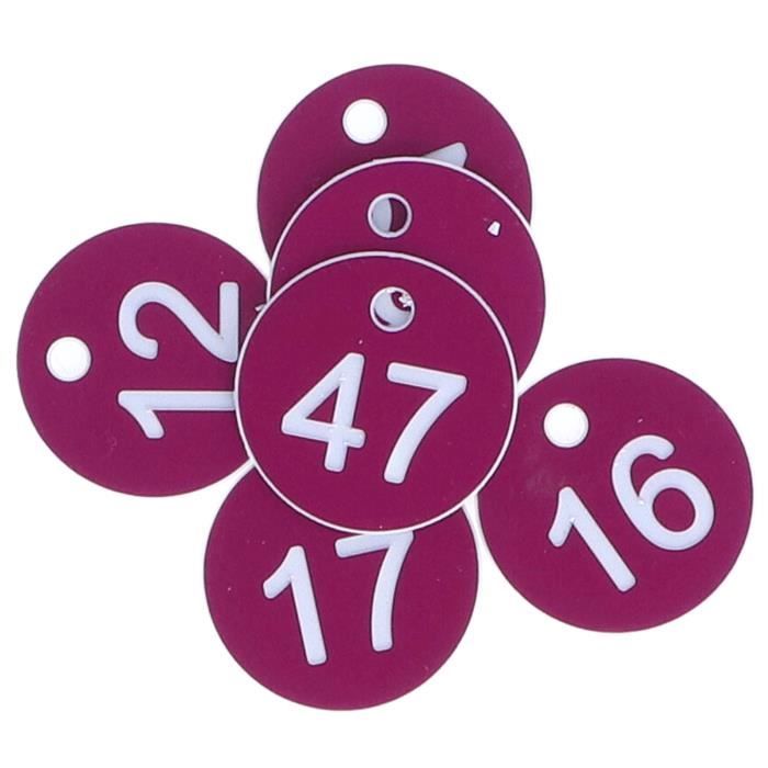 Étiquette Numérotée, Couleurs Vives Étiquettes Rondes Pratiques Durables Étiquette De Marquage Pratique Avec 50pcs Pour Agriculteur Pour Divers Animaux D'Élevage Élevage 1-50,51-100