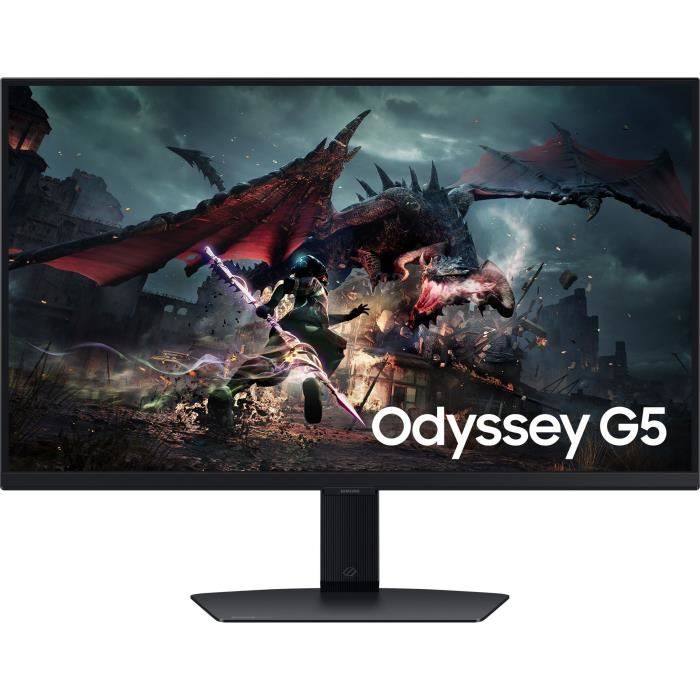 Ecran PC Gamer - SAMSUNG - 27 - WQHD - 180Hz - Dalle IPS - 1ms - Ajustable en hauteur - LS27DG500EUXEN