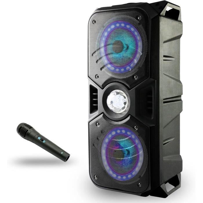 INOVALLEY KA02 BOWL Enceinte lumineuse Bluetooth 40W - Fonction Karaoké