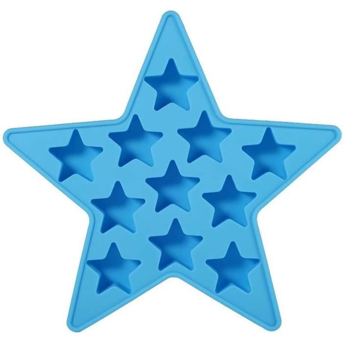 Bac A Glacon À Glaçons Moule Silicone Belle Étoile Cinq Branches Créativité Bricolage Bonbons