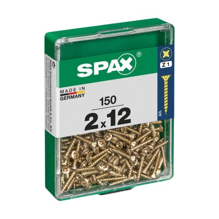 Boîte 10 Unités. Vis A Bois Spax Cab. Plat Yellox 5.0x60mm Spax