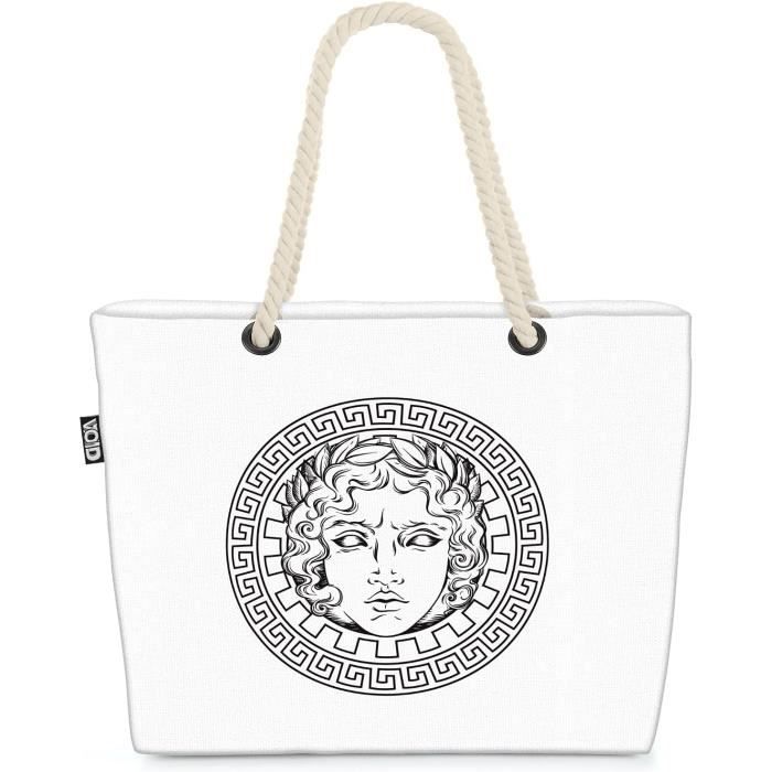 Bolsa De Playa VOID Hawaiana - 58x38x16 Cm, 23L - Lona Oxford Resistente, Asas De Cordón - Hecho En Alemania