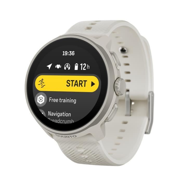 Montre connectée GPS de sport - SUUNTO RUN - 1 39 - Bracelet silicone - Frost Gray