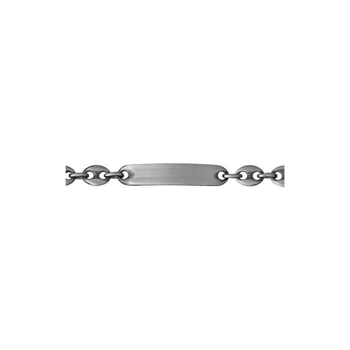 Parure Homme Chaîne Et Bracelet Grain De Café - Acier Massif Et Plaqué Or 18 Carats - Neuf Avec étiquettes