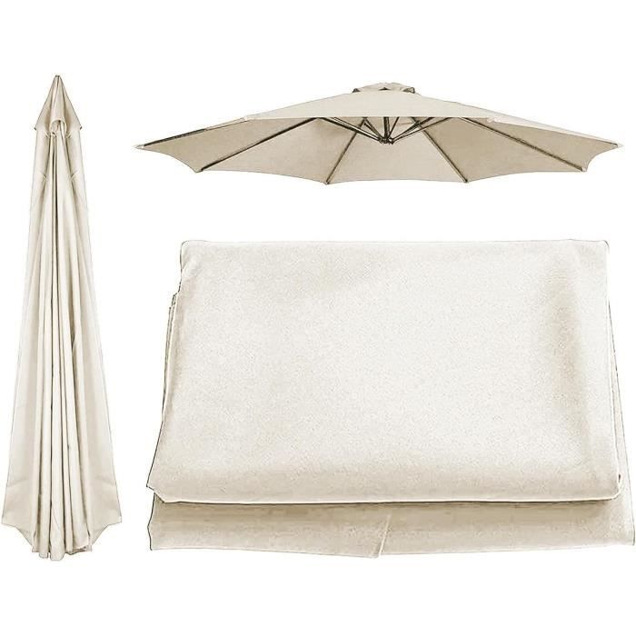 QUICK STAR Housse Protection Parasol Suspendu 240x55 Cm Noir - Pour Parasols Jusqu'à 350x350 Cm