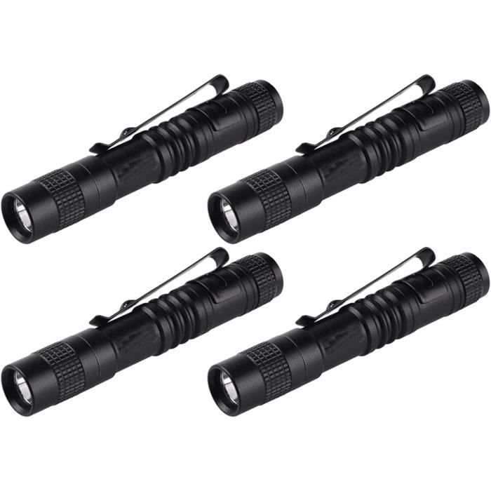 Clip De Ceinture Pour Lampe Torche - Lot De 2, Réglable, Robuste, Pour Activités Extérieures Et Bricolage