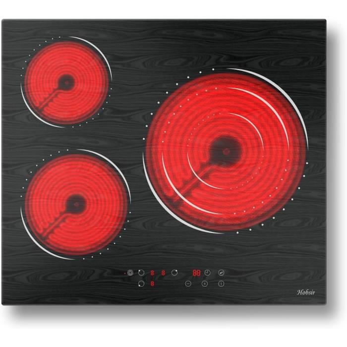 Plaque Induction 4 Feux Encastrable 60cm - 7200W - Zone Flexible - Minuterie 99min - Verrouillage Sécurité