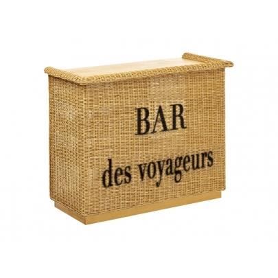 Meuble De Bar Calao Pin Massif Bambou Rotin Naturel Achat