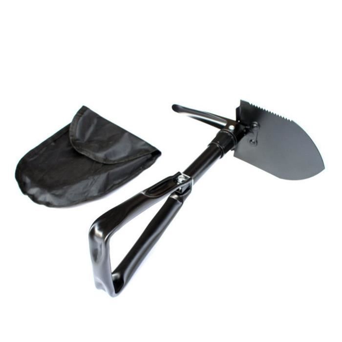 Pelle Pliante Militaire, Pliant Multifonctions Spade Mini Pelle Trenching avec étui de Transport