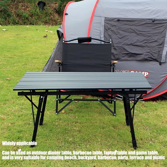 Table De Camping Enroulable Table de camping pliante en alliage d