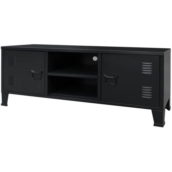 Meuble Tv Style Industriel Noir