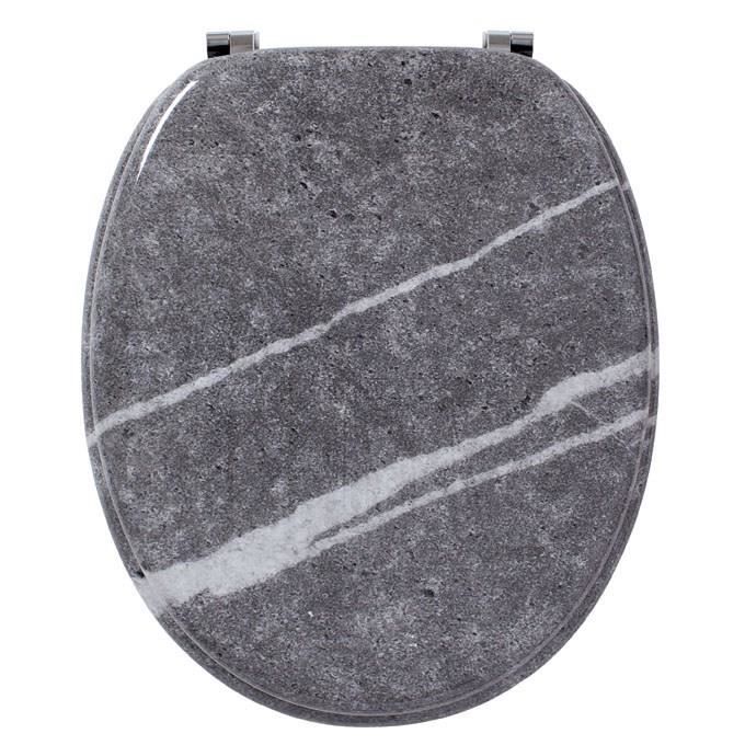 Abattant WC Woody marbre Wirquin 20720370 gris Cdiscount Bricolage