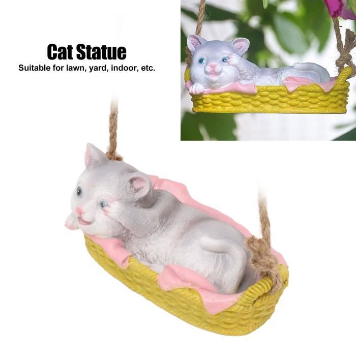 Statue chats en résine 27 cm | La boutique du Maine Coon