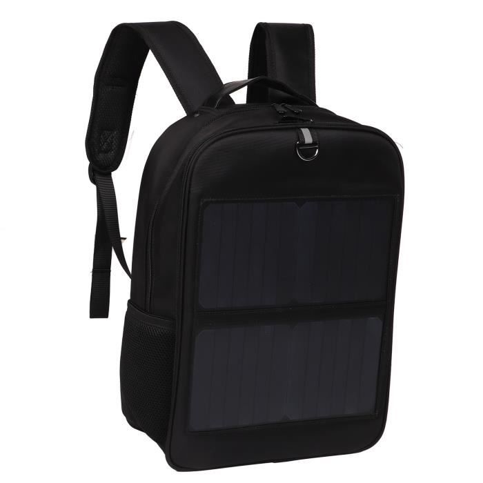 yosoo sac à dos d'énergie solaire sac à dos solaire 14w sac à dos à énergie solaire ergonomique et étanche avec poignée et