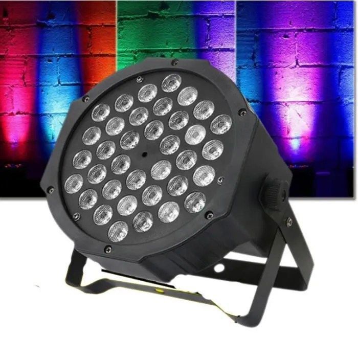 Rtktoup RGBW Lampe De Scène Par LED,​ 9 LED Éclairage De Scène DMX 5/8CH Avec Télécommande Et 4 Modes, Lumière Par Pour DJ Disco Bar Fête Mariage Concert Halloween Noël