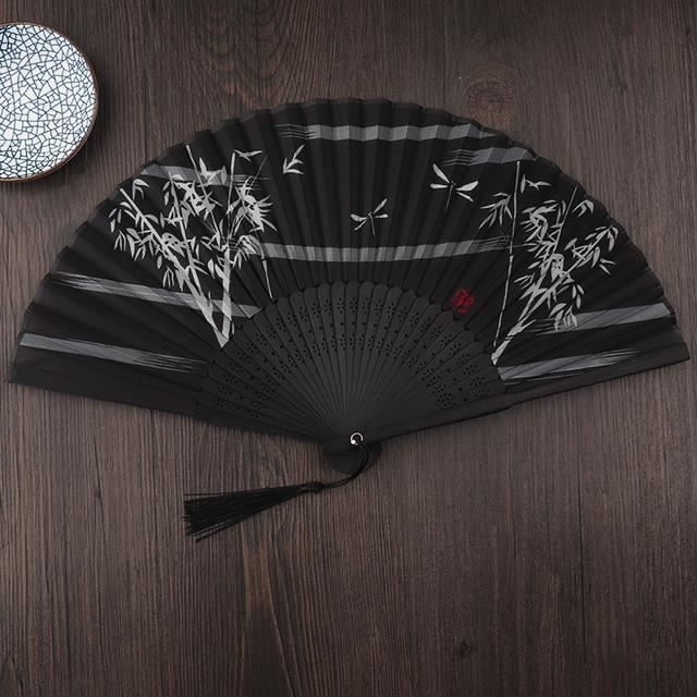 4 PCS Éventail Pliantes, Eventail En Bois Moderne, Éventail à Main Décoration Ventilateurs à Main En Tissupour Anniversaire, Fête, Mariage, Photographie, Décoration Murale