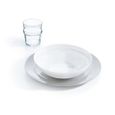 Assiette plate blanche 25 cm - Alexie Blanc - Luminarc-1
