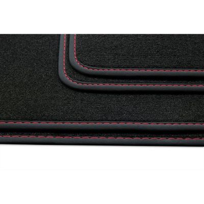 Tapis de sol en caoutchouc pour Peugeot 308 I (2007-2015) - tapis de voiture  - noir - Geyer & Hosaja - 823/4C