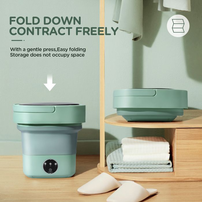 Mini Lave-linge Portable – Machine à Laver Compacte Pour Chaussettes Et Sous-vêtements – Facile à Transporter En Voyage