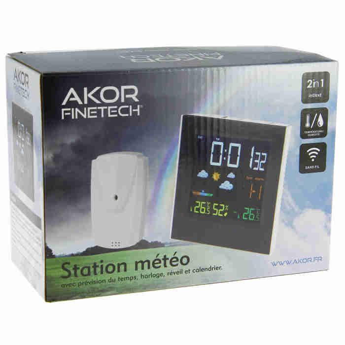 Station Météo Camry CR 1166 – Capteur Externe, Thermomètre, Hygromètre, Prévisions, Noir