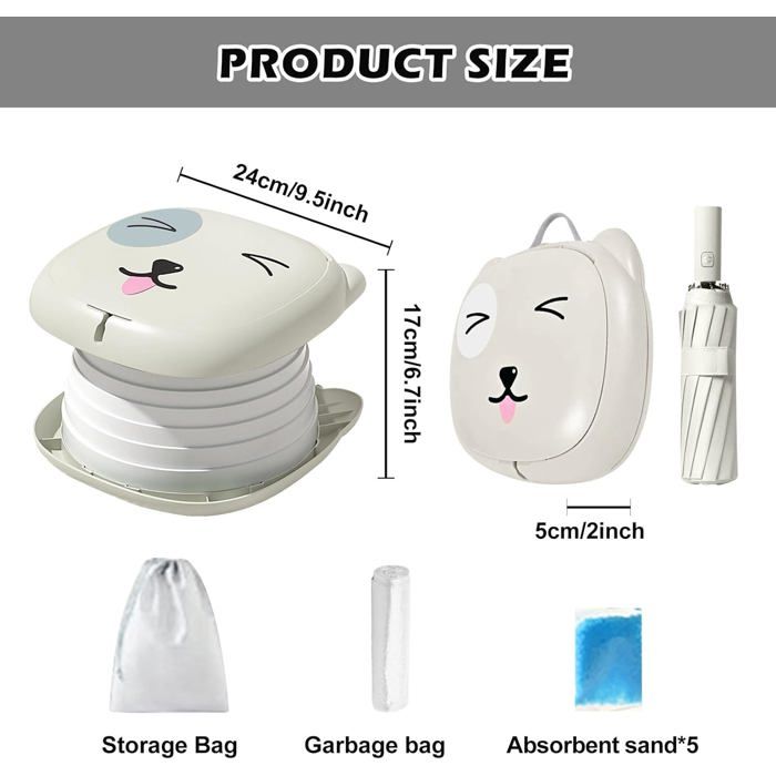 Pot De Voyage Pliable Pour Bébé - Portable, Hygiénique, 12-36 Mois