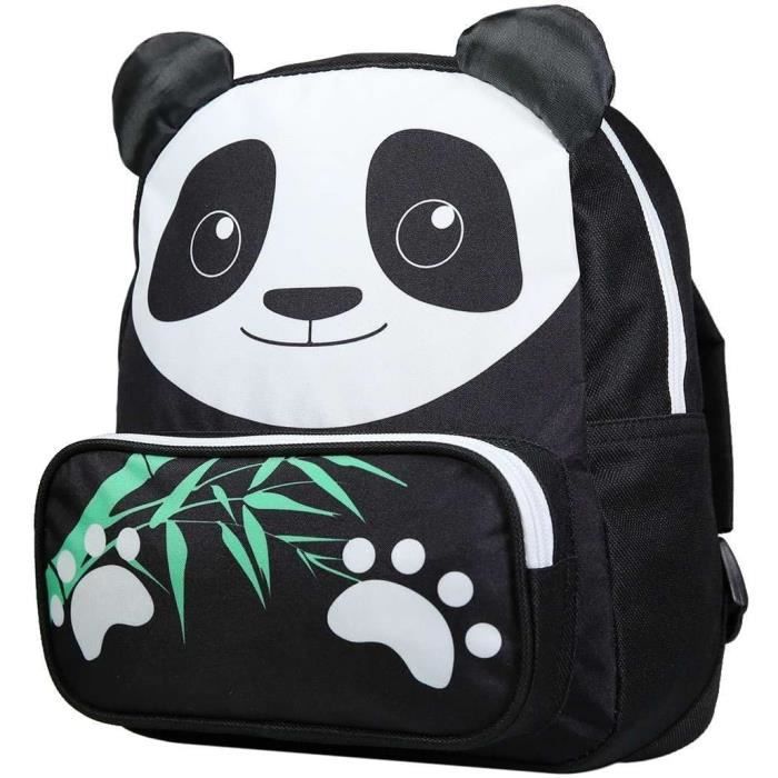 Sac Dos Gouter 26 Cm Maternelle Kids Noir Panda u3965
