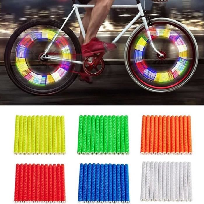 Bande lumineuse en iode pour rayons de roue de vélo, autocollant