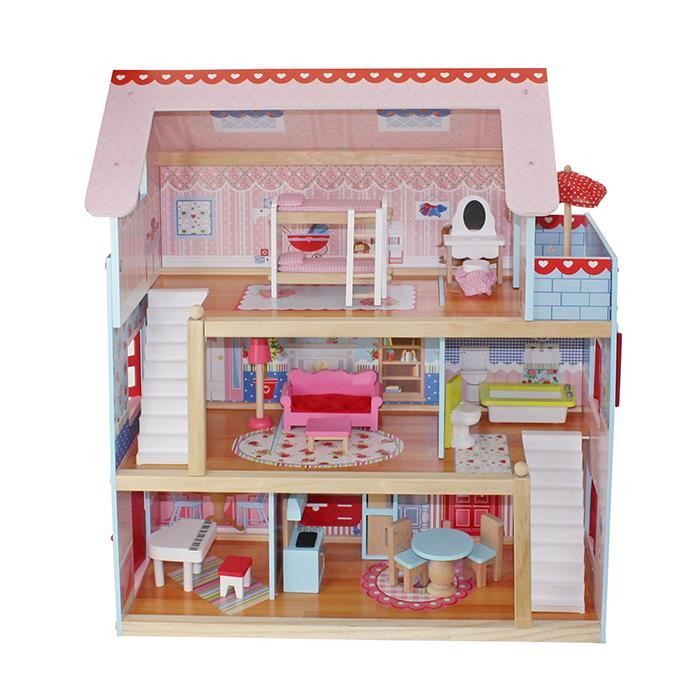 Maison de barbie en bois pas cher shop
