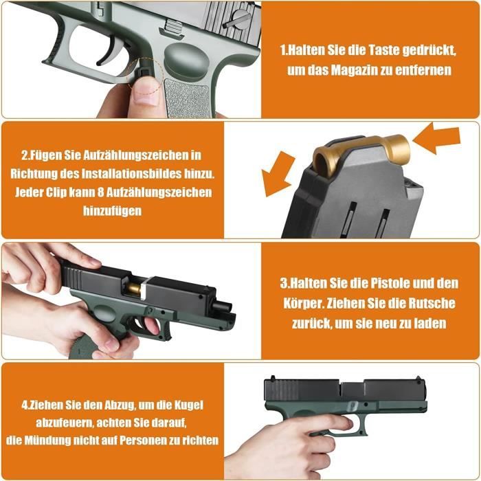 COCOSO Balles en mousse de 7,2 cm pour pistolet-jouet Nerf N-Strike Elite  Series Blasters - Bleu : : Jeux et Jouets