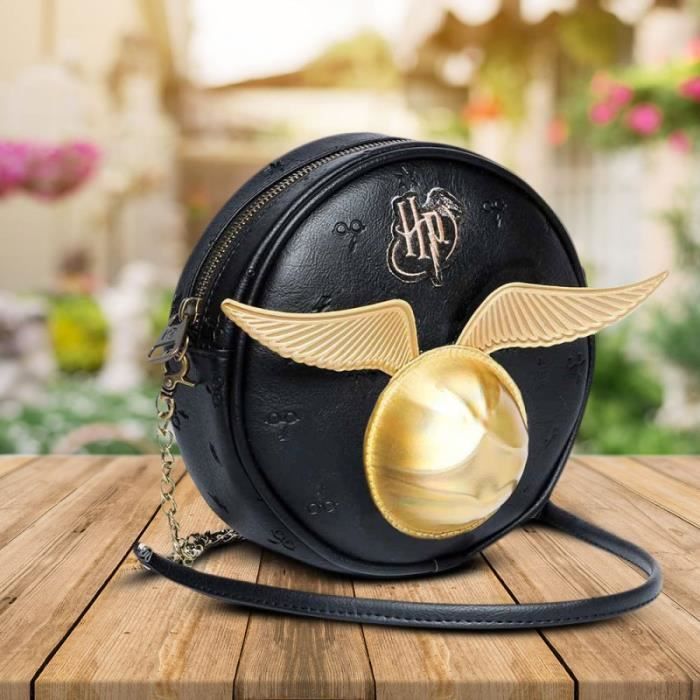 Sac a Main Rond Harry Potter Vif d Or 3D KARACTERMANIA Bandouliere Noir Synthetique Cdiscount Bagagerie Maroquinerie