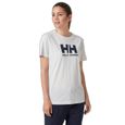 T-shirt femme HELLY HANSEN - Nimbus Cloud Melange - Manches Courtes - Multisport - Respirant-2