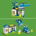 LEGO® 10959 DUPLO Le Commissariat Et L’Hélicoptère De La Police, Voiture Avec Gyrophare et Sirène, Jouet d'Éveil Dès 2 Ans-2
