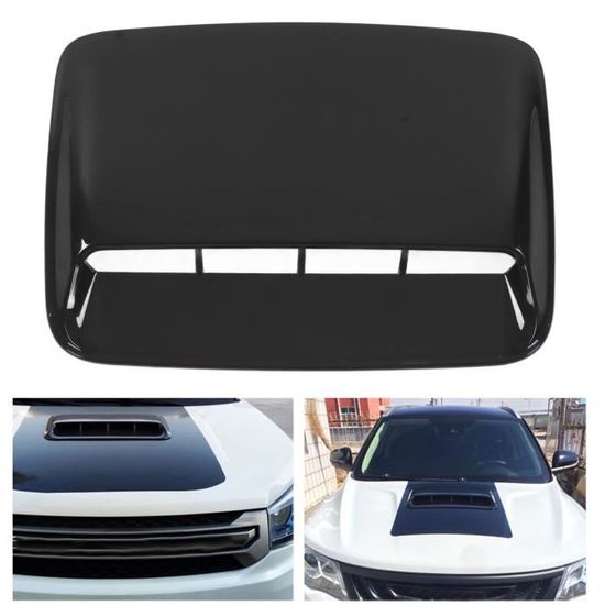 Autocollant Prise D'air Décoratif Pour Capot Voiture - ABS - Universel - Noir, Blanc, Argent, Carbone