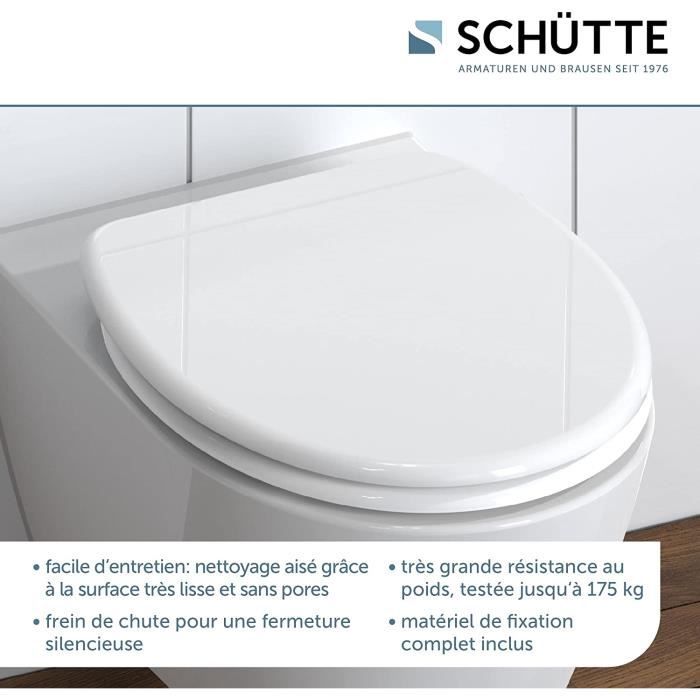 Blanc Abattant De Wc Sans M canisme D Abaissement Automatique