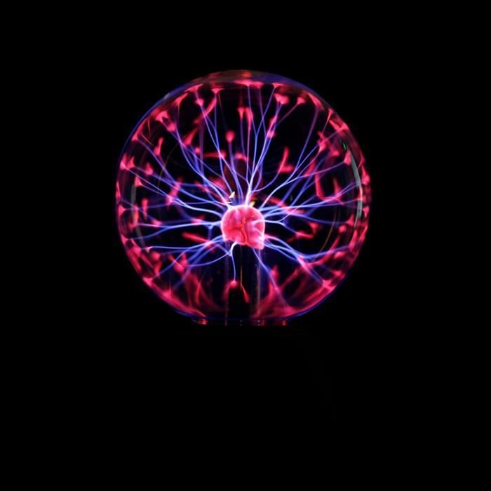 Boule Plasma, Lampe Boule Plasma Magique, Réagit au toucher et au son,  Cadeau pour les enfants (15cm, Multicolor) - Cdiscount Maison
