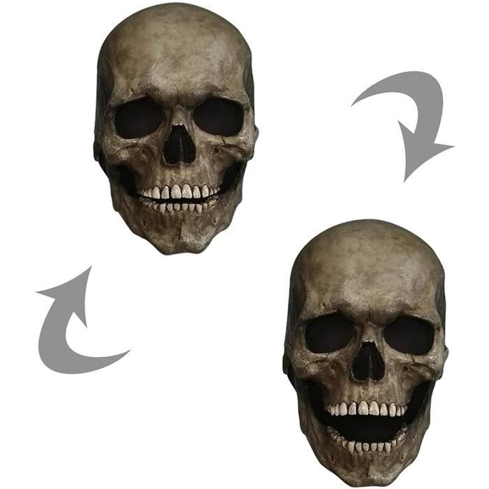 Masque Crâne Humain Halloween,3D Masque de tête de Mort Halloween Masque  Effrayant Masque de Cri Crâne Masque de Cosplay Masque de c - Cdiscount  Maison