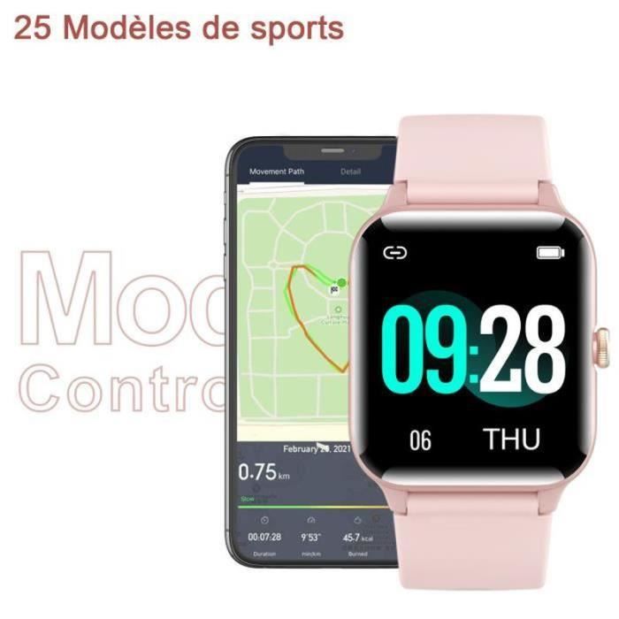Montre Connectée Homme Femme SmartWatch Sport GPS Blackview Bluetooth  Etanche 1.69 pour Samsung Iphone Huawei Xiaomi Android iOS - Cdiscount  Téléphonie