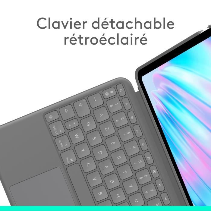Coque Clavier Détachable Inateck Pour IPad 11e/10e Gén, Air 11, Pro 11 | Clavier Bluetooth Léger Avec Pavé Tactile | Vert AceTouch