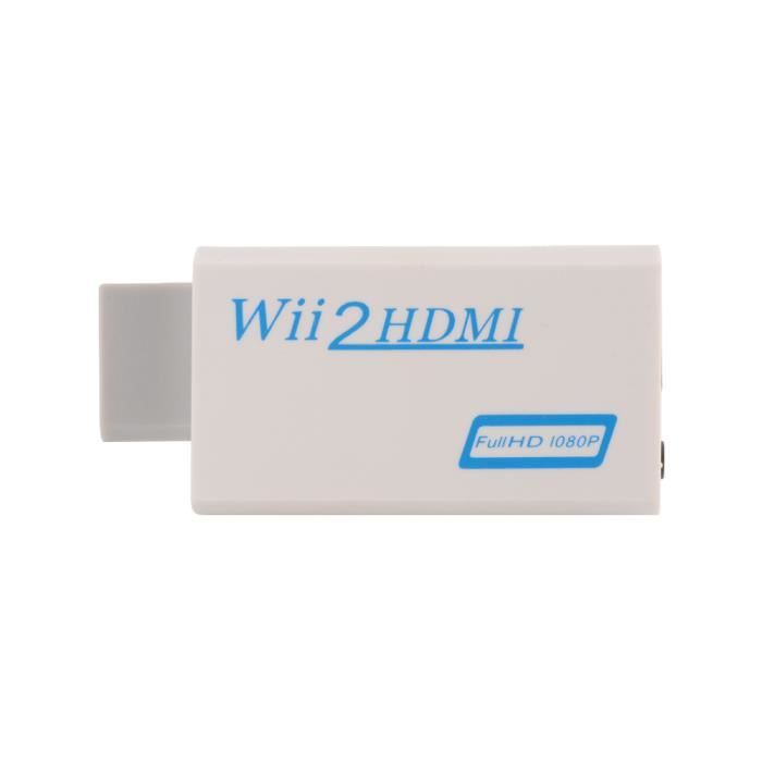XCSOURCE Wii vers HDMI Convertisseur Wii2HDMI HD 1080 P Vidéo Adaptateur  Convertisseur Audio 3.5 MM pour Nintendo Wii 2 AC1037 - Cdiscount