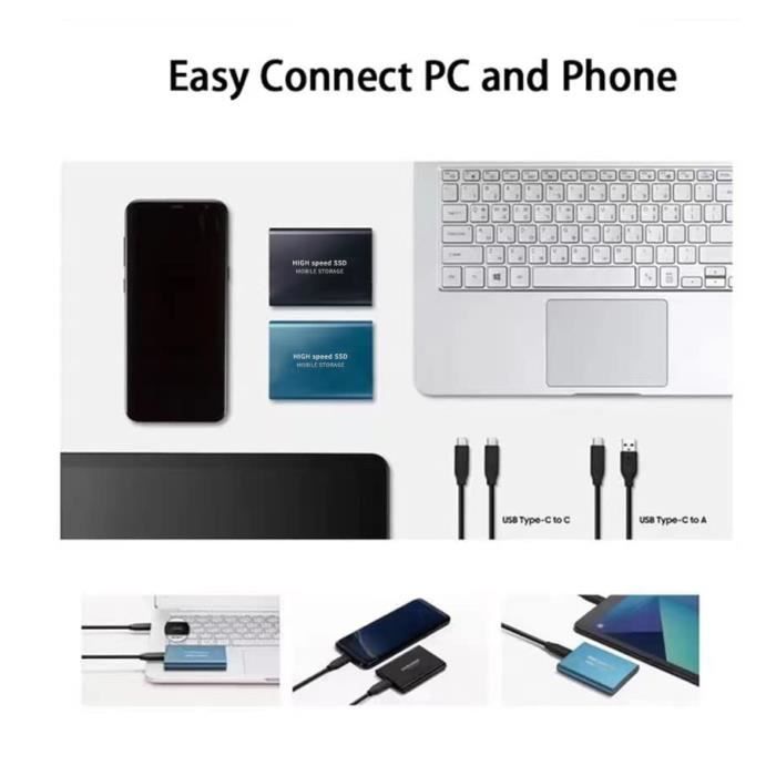 Disque dur externe portable USB 2.0, disque dur de 6.3 cm pour ordinateur  de bureau, MacBook, Chromebook, disque dur de stocka[796] - Cdiscount  Informatique