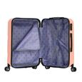 Valise Moyenne 4 roues 65cm ABS Rose Saumon - Tropic - SuperFly-3